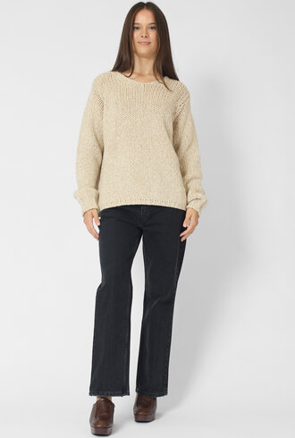 MJW. Tweed Pullover Oat/Natural