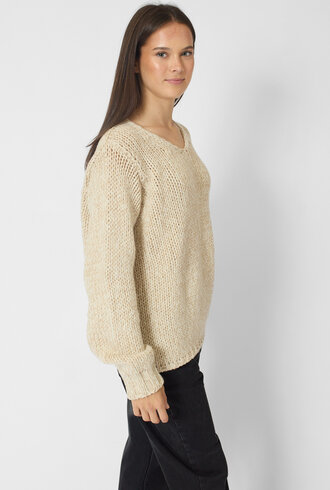 MJW. Tweed Pullover Oat/Natural