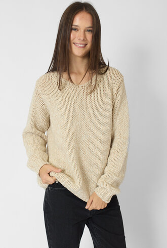 MJW. Tweed Pullover Oat/Natural