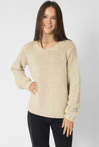 MJW. Tweed Pullover Oat/Natural