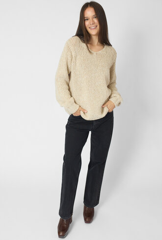 MJW. Tweed Pullover Oat/Natural
