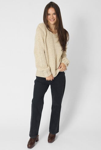MJW. Tweed Pullover Oat/Natural