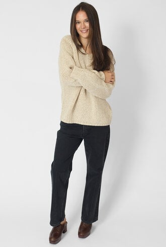MJW. Tweed Pullover Oat/Natural
