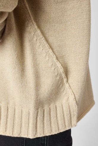 MJW. High Neck Oversized Pullover Oat