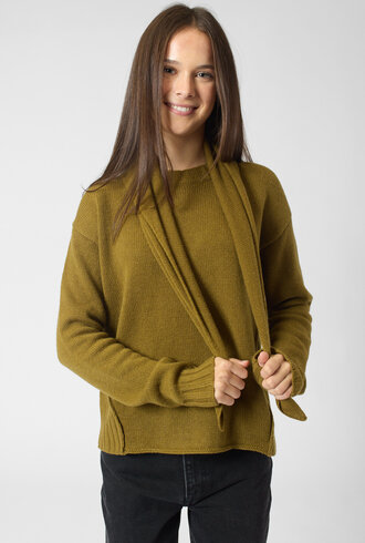 MJW. Cashmere Scarf Avocado
