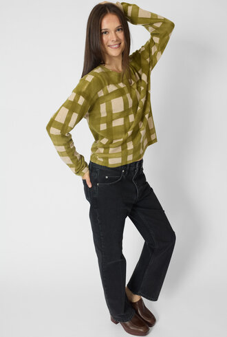 MJW. Cashmere Pullover Avocado