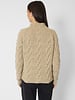 MJW. Donegal Cable Cashmere Pullover Oat
