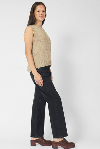 MJW. Tweed Cashmere Vest Oat