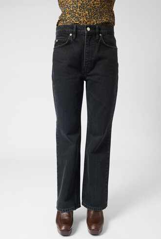Apiece Apart Rene Kick Flare Jean Faded Black