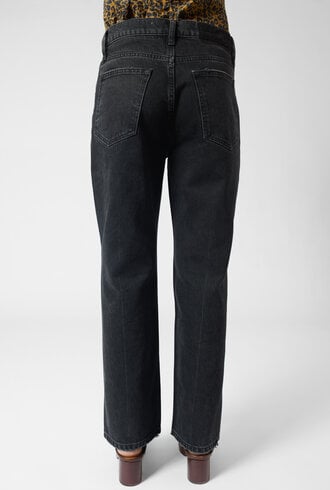 Apiece Apart Rene Kick Flare Jean Faded Black