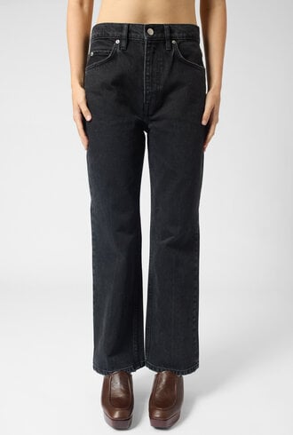 Apiece Apart Rene Kick Flare Jean Faded Black
