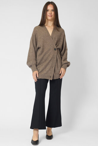 Apiece Apart Tissue Weight Cardigan Hazelnut
