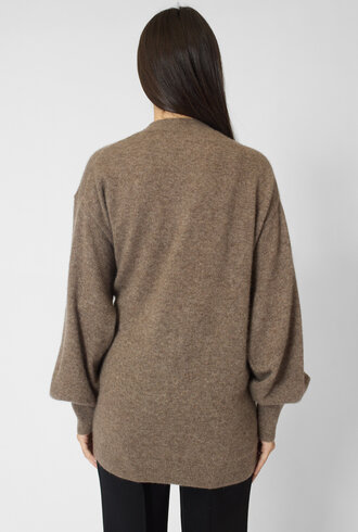 Apiece Apart Tissue Weight Cardigan Hazelnut