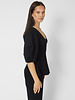 Apiece Apart Bebe Ponte Peplum Top Black