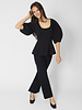 Apiece Apart Bebe Ponte Peplum Top Black