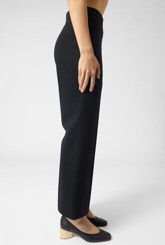Apiece Apart Ponte Rene Pull On Pant Black