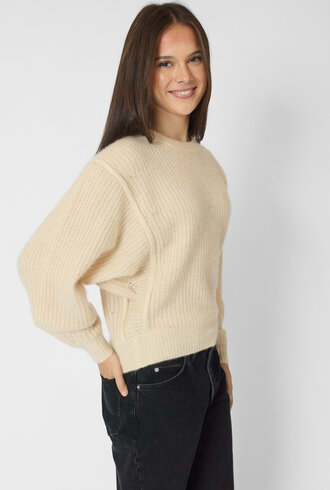 Apiece Apart Silk Cashmere Crew Ivory