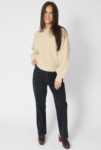 Apiece Apart Silk Cashmere Crew Ivory