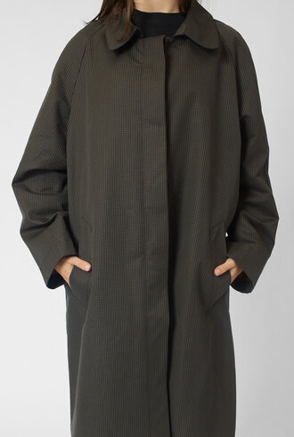 Pret Pour Partir Camille Coat  Check Brown