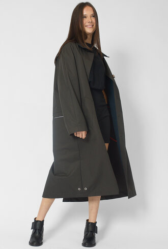 Pret Pour Partir Camille Coat  Check Brown