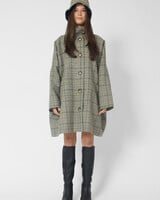 Pret Pour Partir Moo Coat Check Blue