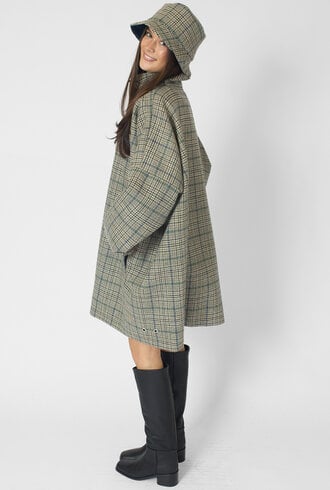 Pret Pour Partir Moo Coat Check Blue