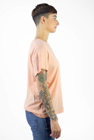 The Great The Boxy Crew Tee Coral