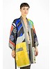 Burning Torch Vintage Scarf Kimono