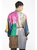 Burning Torch Vintage Scarf Kimono