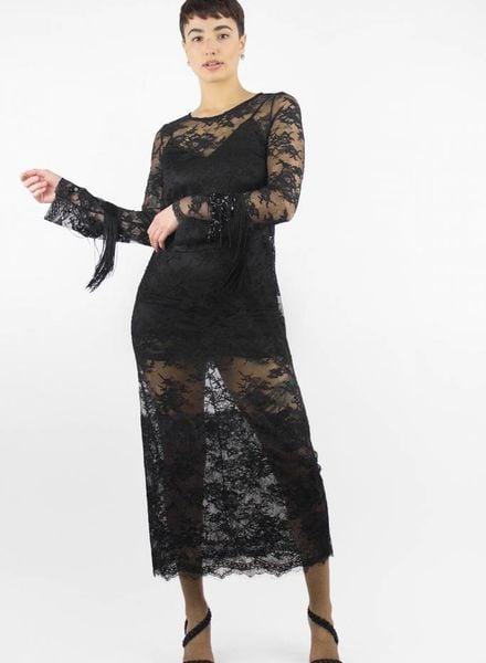 Loyd/Ford Lace Long Sleeve Dress Black