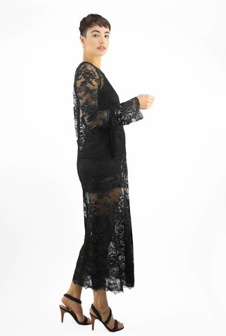 Loyd/Ford Lace Long Sleeve Dress Black