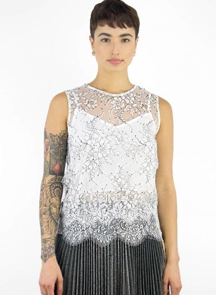 Loyd/Ford Lace Shell Top White