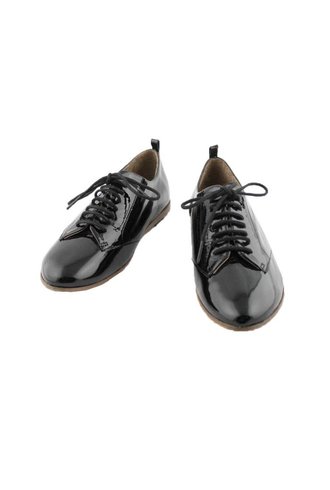 P. Monjo Glossy Leather Sneaker Naplak Negro