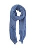 Pomandere Fringed Scarf Blue