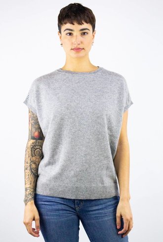 360 Sweater Britt Short Sleeve Pullover Heather