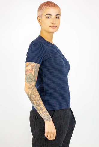 Kokun Bamboo Cashmere Ridged Tee