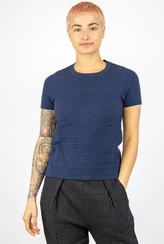 Kokun Bamboo Cashmere Ridged Tee