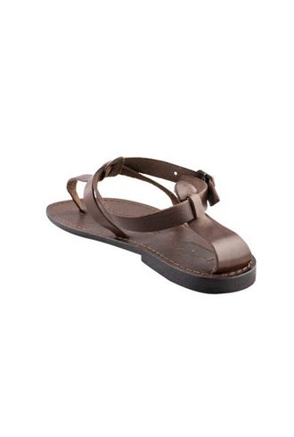 Local Menton Leather Sandals Dark Brown