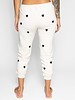 The Great The Cropped Sweat Pant Washed White Embroidered