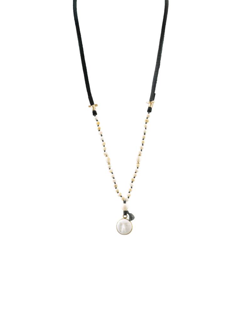 Moon Face Necklace in Solid Gold – Molo Me