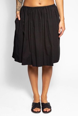 Raquel Allegra Simple Full Skirt Black