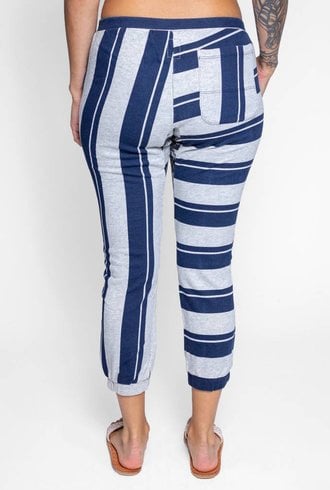 NSF Dru Stripe Sweatpants Heather