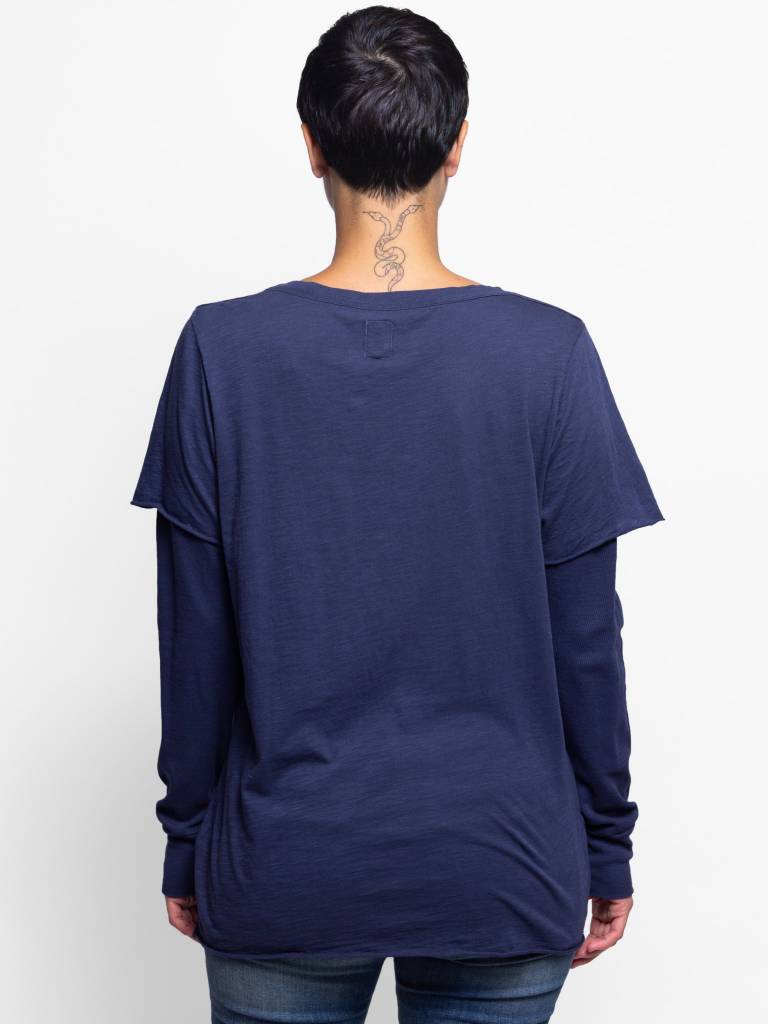 Urban Classics TB2887C - Oversized Shaped Double Layer LS Tee