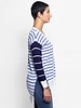 NSF Bryn Mix Stripe Sweater Chalk/Navy