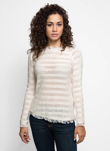 Inhabit Cotton Fringe Crew Natural