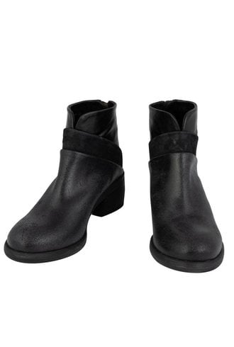 P. Monjo Two Textured Boot Black