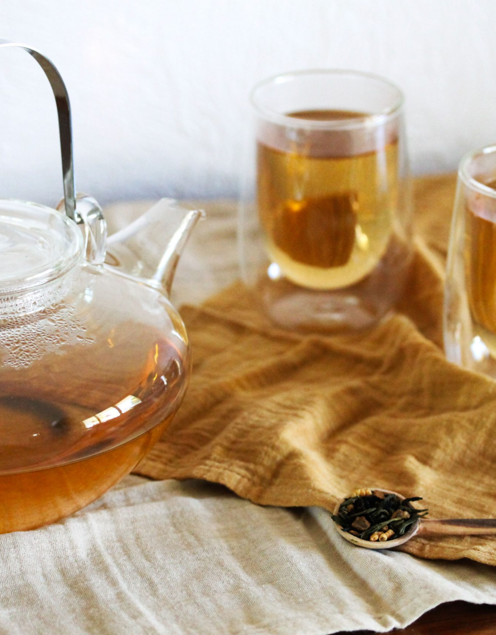 JusTea Glass Tea Pot + Warmer