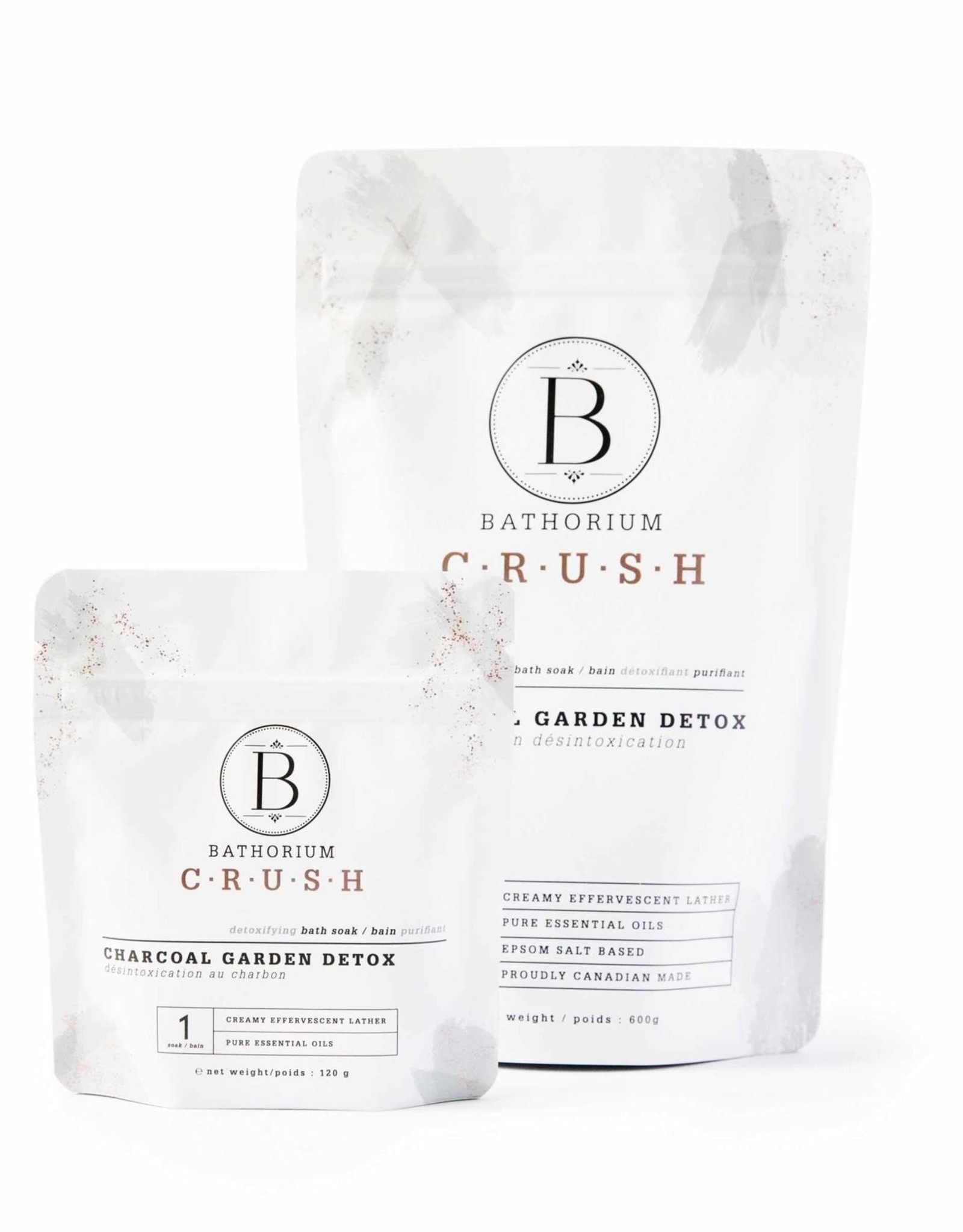 Bathorium Charcoal Garden Detox Crush Bath Soak
