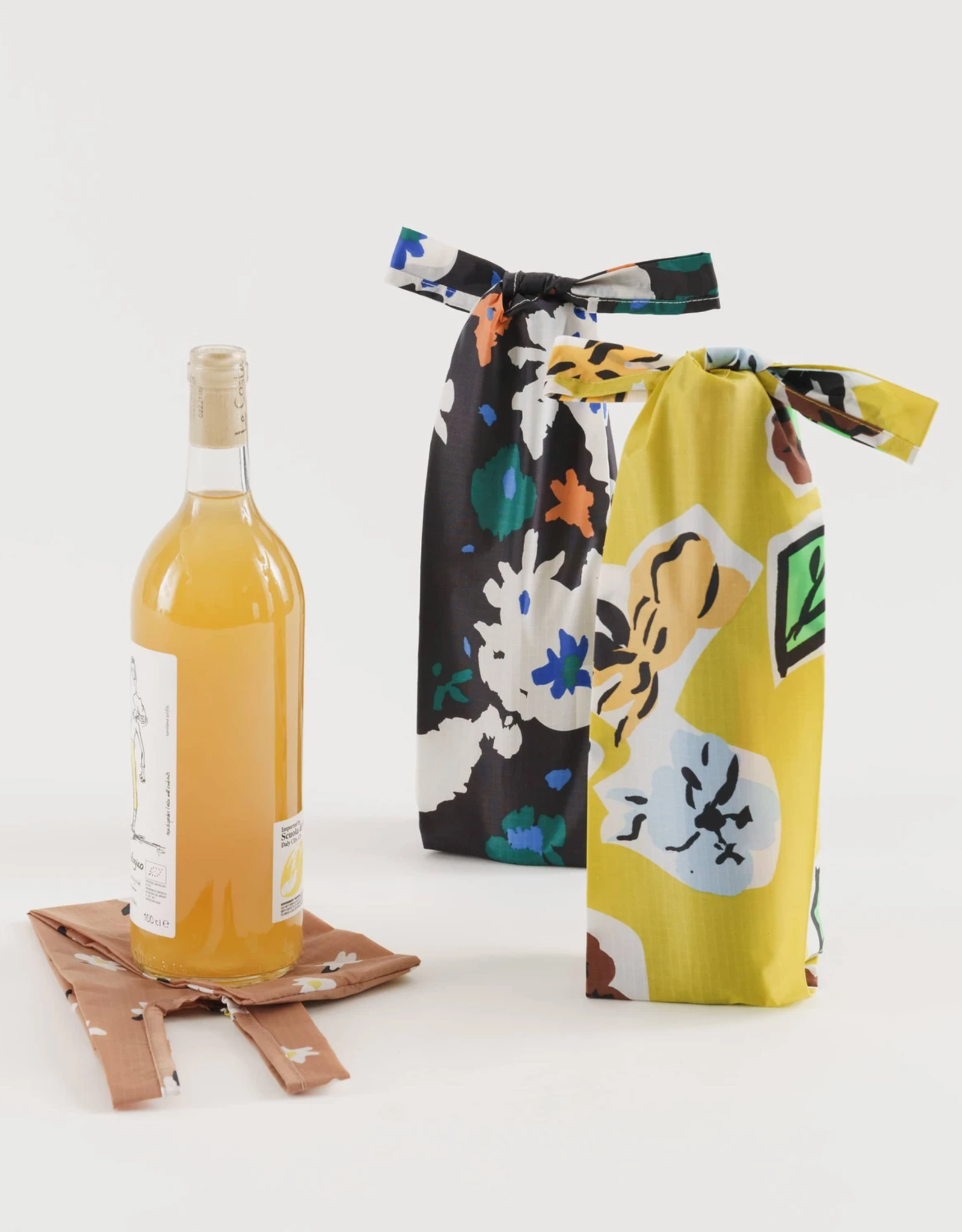 Baggu Baggu Reusable Wine Bags, Set of 3 - Archive Florals