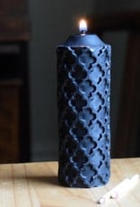 The Wax Studio Black Medieval Pillar Beeswax Candle